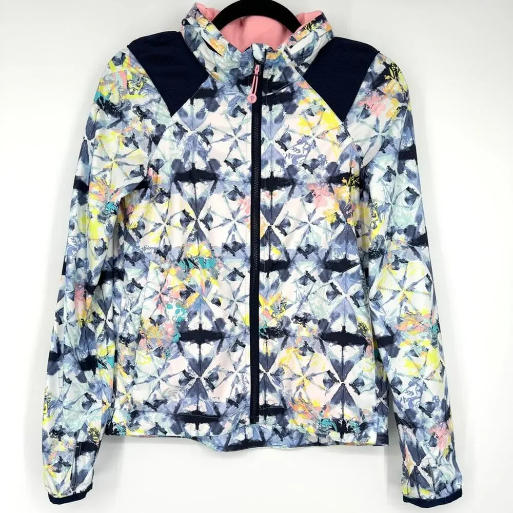 Ivivva by Lululemon Girl's Your Pursuit Jacket Windbreaker‎ Shibori Size 14